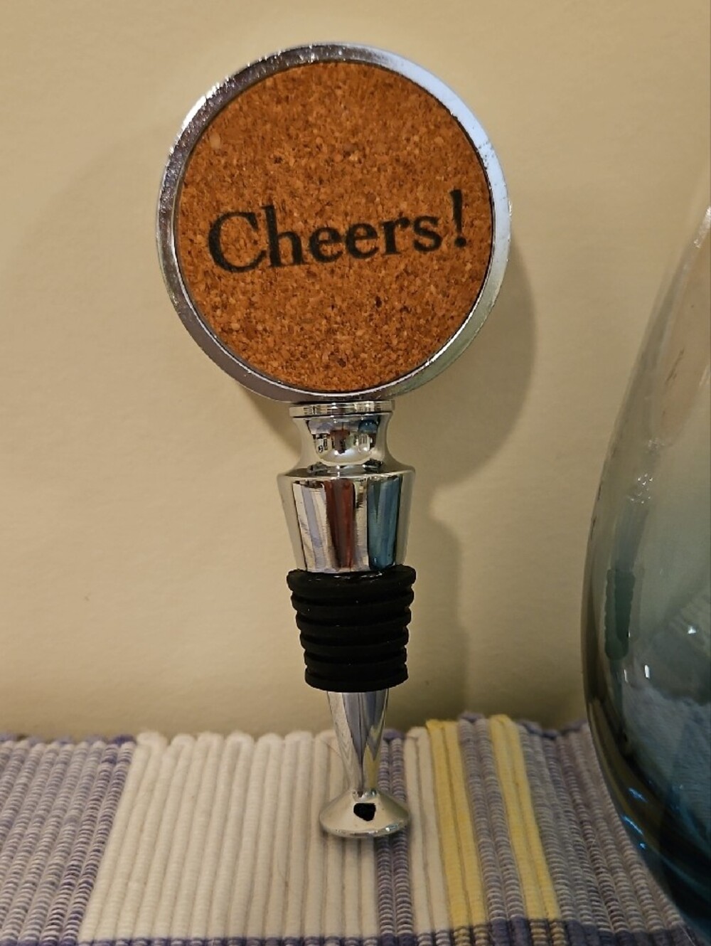 Whole Lotta Grammatude Stemless Wine Glass and Bottle Stopper. - Picture 2 of 5